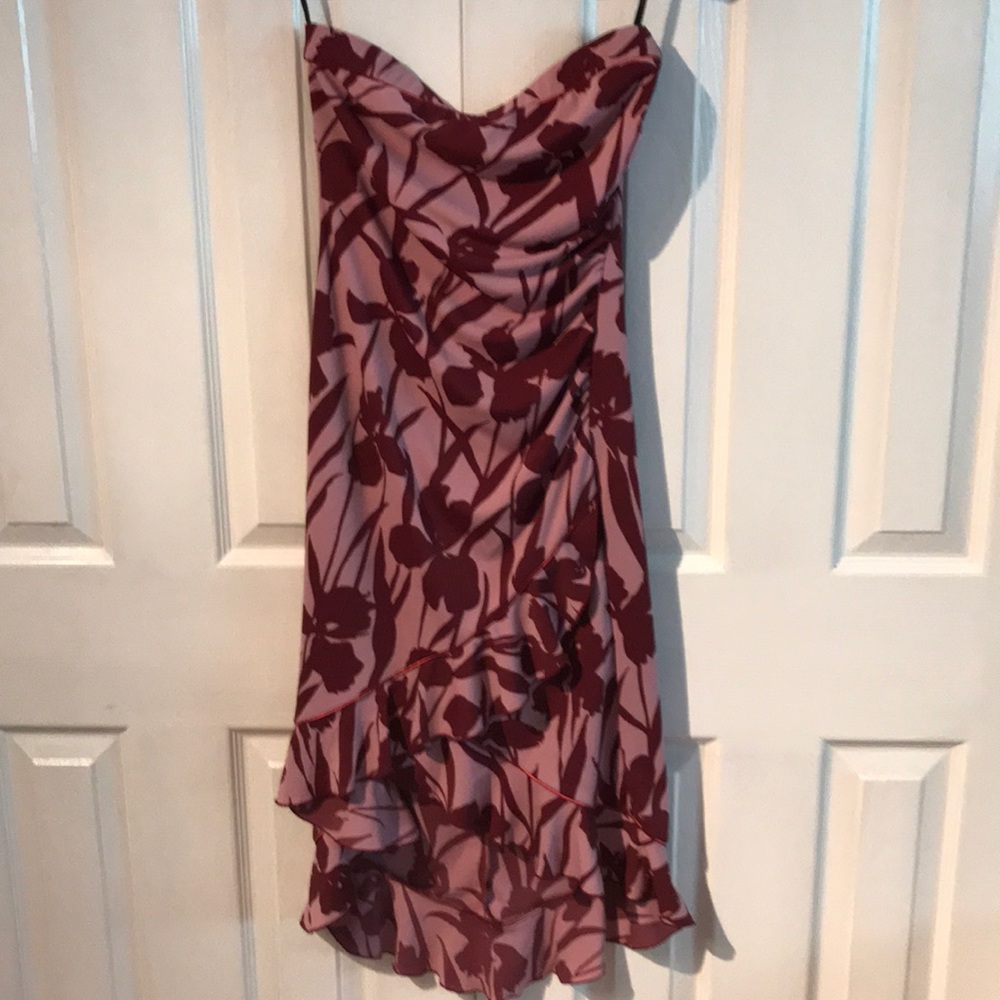 Ruffle-tiered Tropical Floral Dress